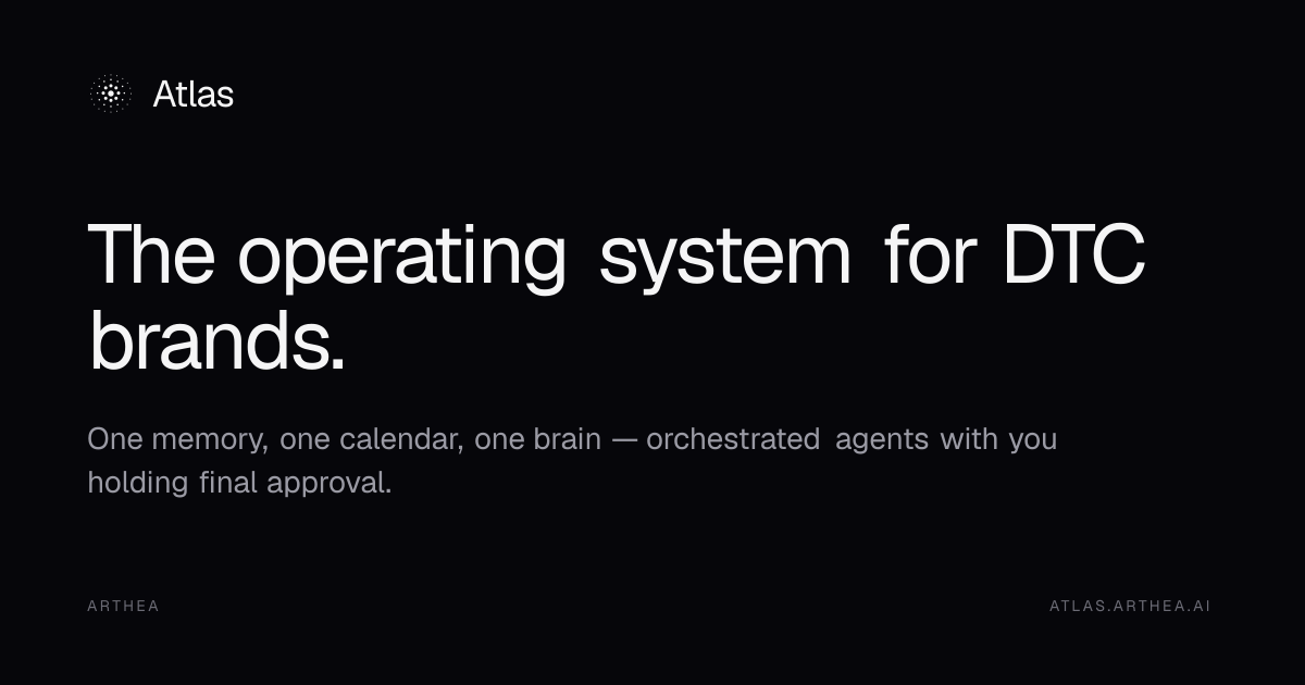 Atlas | The operating system for DTC brands